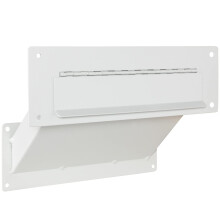 Durabox Durch-die-Wand-Briefschlitz, zweiteiliger Einwurfschacht f   r Dokumente, Post, Schecks, Zahlungen     verstellbarer Briefschacht mit vorgebo