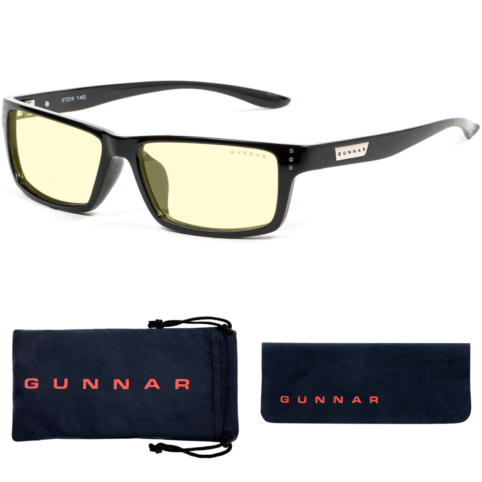 GUNNAR Premium Computer and Gaming Glasses For Men & Women - Advanced Blue Light Blocking Lens Technology For Eye Strain Relief and Anti Fatigue - Rio