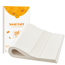 Smartake 200 szt. Pergamin Papier Pieczenia Piekania 9x13 cala Non-Stock Precut Pieczenie pergowe odpowiednie do pieczenia Grilling Air Fryer Fry