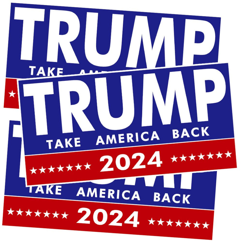 Ump 2024 Autocollant Big Letters Decal Prsident Donald Trump Take America Back Bumper Sticker Sticker Fadeproof Vinyl For Car Truck Window Orday-image