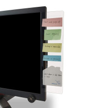 MINSA Fashion Multifunktions-Utility-Acryl, transparent, Seitenwand fr Computermonitore/Notizblcke/Nachrichtentafeln/Klebetafeln fr Computerbildsc