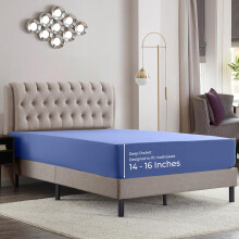 Empyrean King Hoeslaken Ultrazachte microvezel 110 GSM Diepe zak Hoeslaken Alleen vochtafvoerend Past 14 tot 16 inch Krimp- en vervagingsbestendig Ho