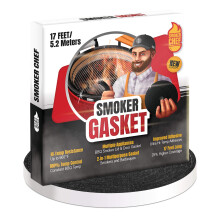 Smoker Chef Smoker tmts - 0,6 szles, 0,2 vastag magas homrskletu tmtsu grill tmts - 17 lb hossz ntapad fekete Nomex szalagtmtsek d