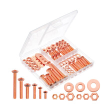 Mr. Pen- Bouten Assortimentset voor moeren en ringen 113 stuks Ros?ouden assortiment voor moeren en bouten Assortiment van moeren en bouten Assortime