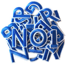 Gygyl 72 buca?i de fier pe litere ?i numere patch-uri pe patch-uri albastru patch-uri alfabet brodate patch a-z numere 0-9 aplica?ie pentru haine
