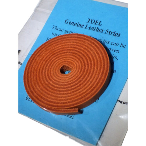TOFL Strape de couro de gr   o superior genu   na | 72 polegadas de comprimento | 3/8 polegadas de largura | 1/8 polegada de espessura (7-8 oz) | 1 t 2