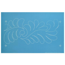 Stencil a linea continua - Raffica di piume - Stencil da bordo a bordo, modello a linea continua per quilting a mano libera, quilting a macchina