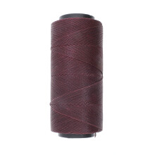 The Beadsmith Knot It gewaxt polyester koord - bordeauxrode kleur - 1 mm diameter - lichte was 144 meter (472 voet) per spoel - sieraden maken macram