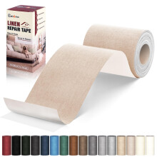 Linnenreparatietape 4x79 inch Zelfklevende linnen stofpatches Linnen stof patchtape Kit Stofreparatietape voor linnen banken Hoofdeinden Stoelen Kuss