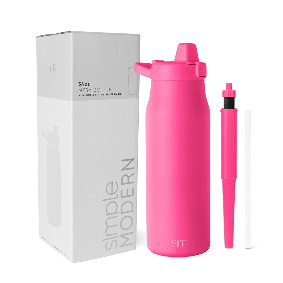 Schlichte, Moderne Wasserflasche Mit Filter | Isolierte Reisewasserflaschen Aus Edelstahl Mit Aktivkohlefilter | Wiederverwendbar F R Sauberes Tr-image