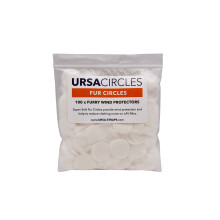 URSA Fur Circles - Mini Windshields for Lavalier/Lapel Microphones. Reduce Wind Noise & Clothing Rustle. Compatible with Sennheiser RODE Sanken GoP
