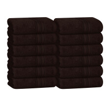 BOUTIQUO Ultra Weiche Baumwollwaschlappen, 12 Stück 30x30 cm, Ideal für den täglichen Gebrauch