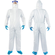 YIBER Trajes Hazmat 7 Tamaños y Múltiples Especificaciones Trajes Protectores de Cuerpo Completo