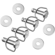 LangPu Fastener-1/4 Turn met Ringen/Harley Zadeltas Montage Pin Bouten/Motorzadeltas Bevestigingsmiddelen Pins Past voor Harley Touring Softail Road
