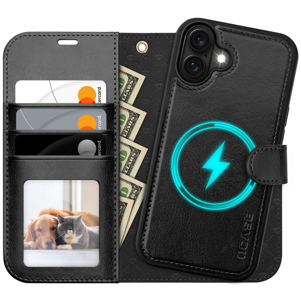 Ocase For Iphone 16 Case Detachable Wallet Case With Card Holder [2 In 1] Pu Leather Flip Folio Case With Rfid Blocking Stand Wrist Strap Shockproof 751242474400
