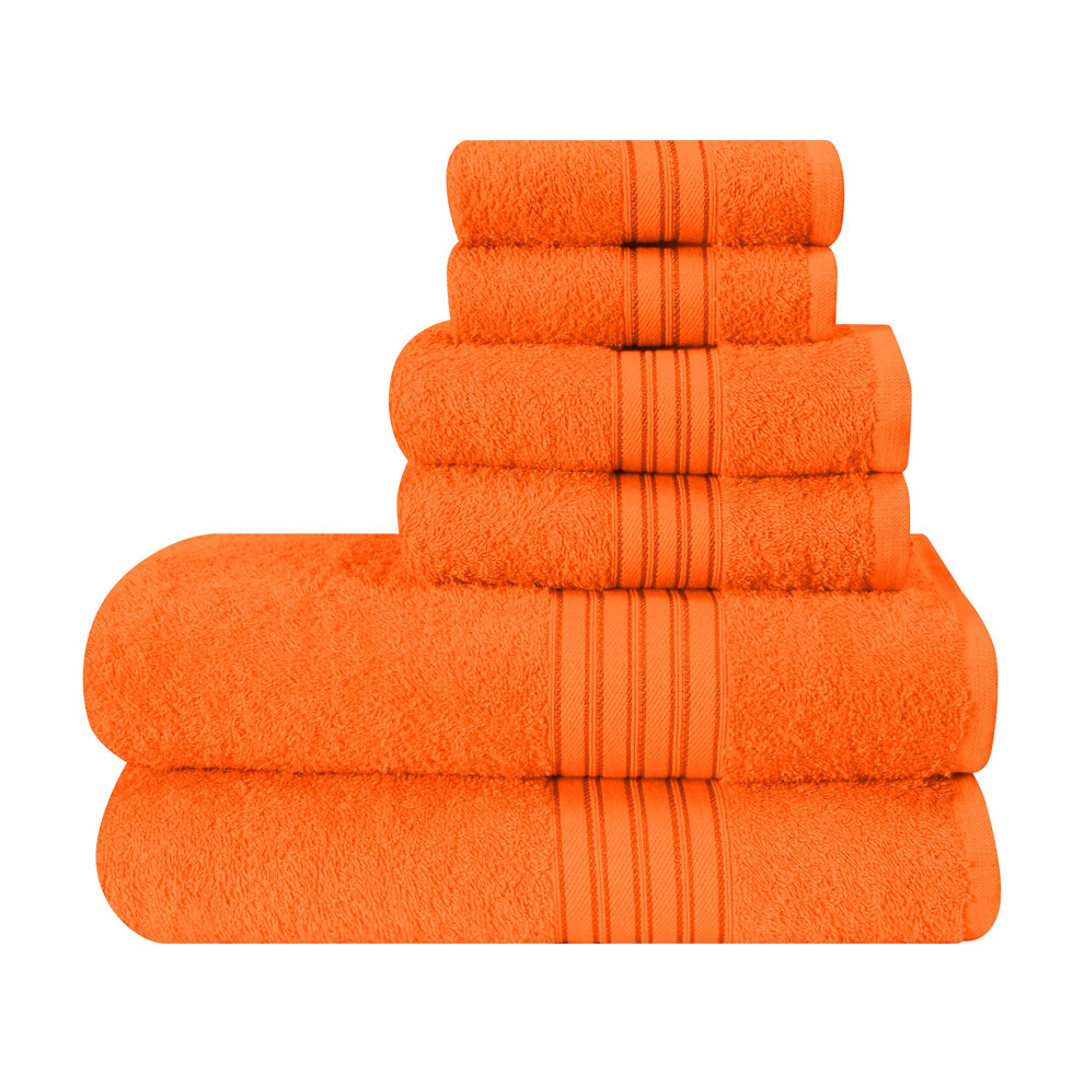 BOUTIQUO 6 Pack Cotton Towel Set  Contains 2 Bath Towels 28x55 inch  2 Hand Towels 16x24 inch & 2 Wash Coths 12x12 inch  Ideal Everyday use  Ultra Sof-image-OPC-PFT2JWJ-NEW