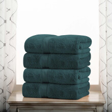 SUPERIOR Egyptian Cotton Pile Bath Towel Set of 4 Ultra Soft Luxury Towels Thick Plush Essentials Absorbent Heavyweight Guest Bath Hotel Spa H