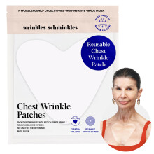 Wrinkles Schminkles Chest Wrinkle Patch - Reusable Silicone Smoothing Pads for Cleavage & Body Reduce Wrinkles & Stretch Marks Sensitive Formulated