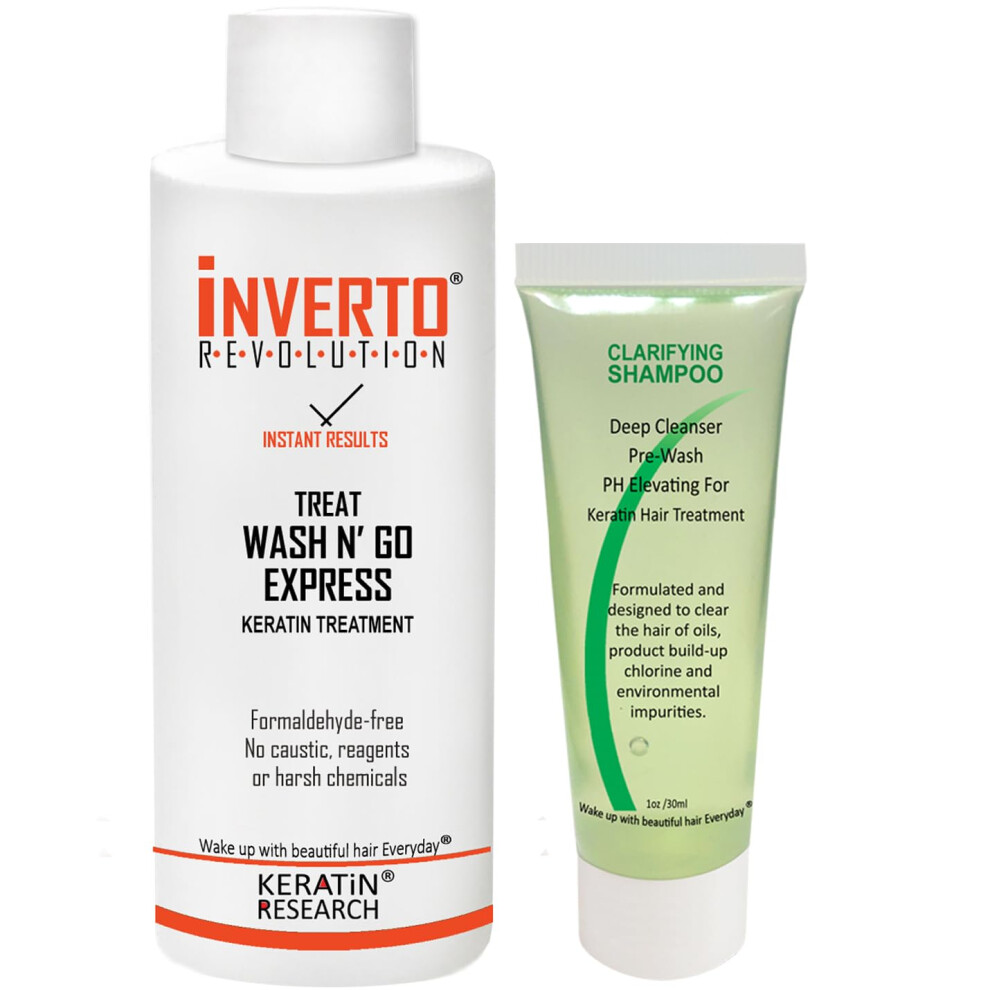 Komplexe Brasilianische Keratin-Haar-FöHnbehandlung, Formaldehydfrei, Mit Inverto, 120 Ml, Mit KläRendem Shampoo, GläTtet, Repariert Und GläTtet-image