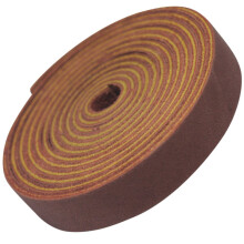 TOFL Echt Top-Grain Leren Band | 72 Inch Lang | 3/8 Inch Breed | 1/8 Inch Dik (7-8 oz) | 1 Leren Strip voor DIY Kunst- en Handwerkprojecten Stof