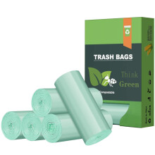 Biodegradable 8 Gallon Trash Bags AYOTEE Garbage Bags 8 gallon Compostable Medium Trash Bags Unscented Leak Proof Bags for Office Home Bathroom
