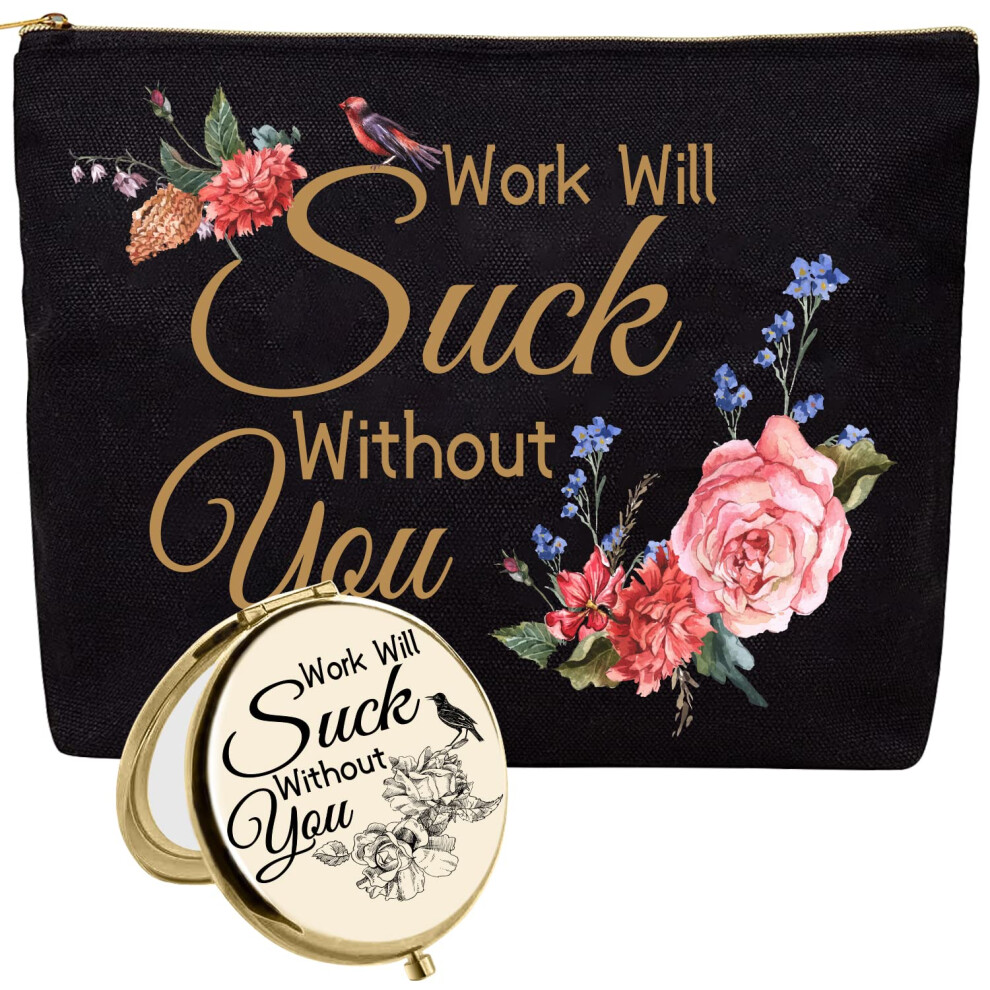 Hnoonz Geschenke F?R Kollegen, Weihnachtsgeschenke F?R Kollegen, Weibliche Kollegen, Make-Up-Tasche Mit Rei?Verschluss, Kosmetiktasche, Reise-Kul-image