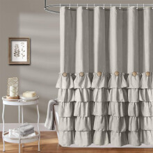 Capta de du? cu buton gri set de perdele de du? pentru ferma cu 12 crlige 72 x 72 inci perdele de du? pentru baie