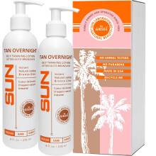Sun Laboratories By Giesee Tan Overnight Zelfbruiningslotion 8 oz 2-pack Zelfbruiningslotion Zelfbruiner Bruiningslotion Geurloos Niet-giftig Medium