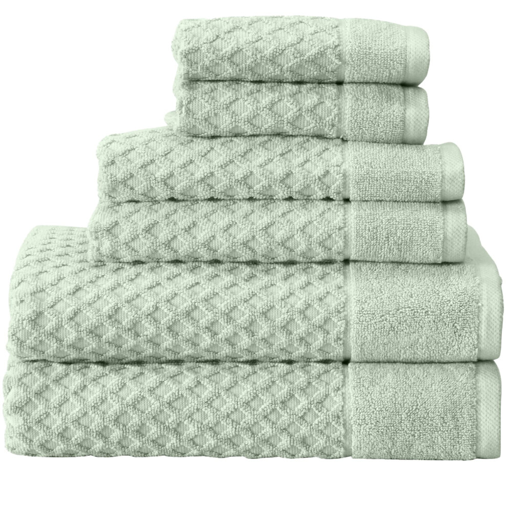 Ensembles De Serviettes De Bain Et De D Barbouillettes 100 % Coton Great Bay Home | 2 Serviettes De Bain, 2 Essuie-Mains Et 2 Gants De Toilette |-image