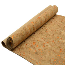 Sorencut cork Fabric by The Yard for Sewing: Natural cork and Mosaic gold Embellished craft Fabric Sheet glitter Fabric Roll 125 54 Inch for Earring