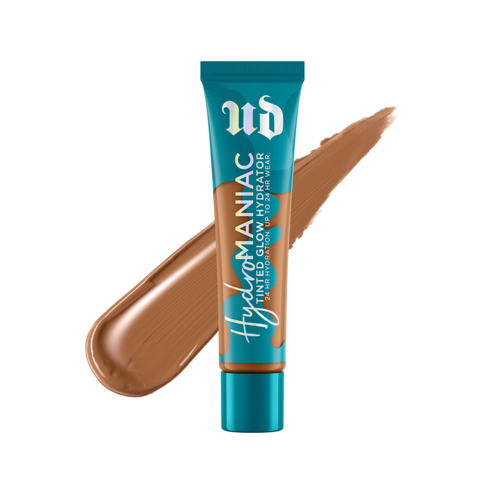 Urban Decay Hydromaniac Dewy Foundation (61 Medium Deep Neutral)  Hydrating Tinted Moisturizer for Dry Skin  Buildable Medium Coverage  Non-comedogeni