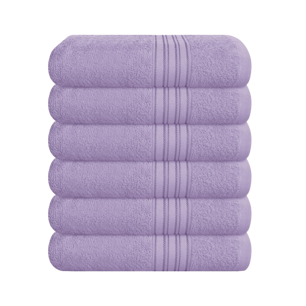 BOUTIQUO Ultra Soft Cotton 6 -Piece Hand Towel Set 16x24 Inch  Ideal for use in Bathroom  Kitchen  Gym  Spa & General Cleaning  Compact & Lightweight-image-OPC-PGGBT5S-NEW