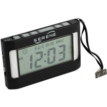 Reloj Despertador Fuerte para Dormilones y Sordos: Reloj Vibrante con Sacudidor y Luz, Portátil
