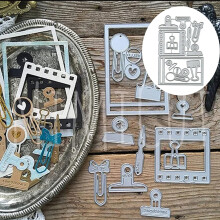 Vintage papirclips filmramme udsk?ring udstansning DIY Crafts skabelon Filmramme scrapbogskort udsk?ring udstanser Cut stencils til g?r-det-selv-