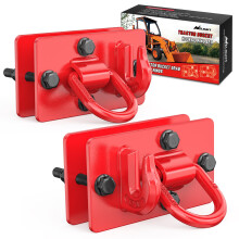 Nilight 2 Stck Traktor-Eimerhaken mit Spannring, Gteklasse 70, geschmiedeter, anschraubbarer Haltehaken aus Stahl mit Rckplatten fr Traktor-Lffe