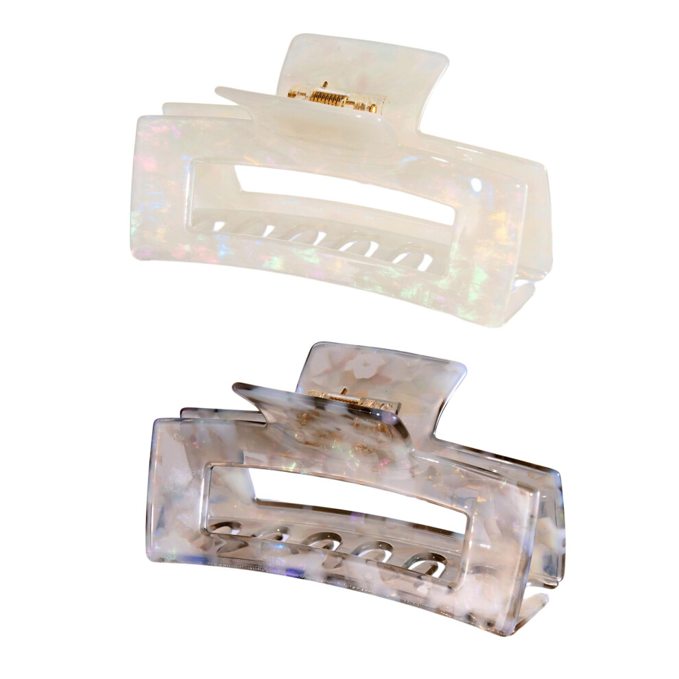 Textention Large Cellulose Acetate Hair Claw, 4.1 Inch Tortoise Shell Claw Clip Banana Clips Hair Claw Clips For Thick Curly Hair, Hair Jaw Clamp Fashion Hair Ac