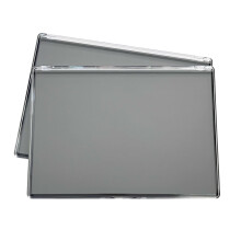 UDTIP 2 PACK XL Stor magnetisk makeup-palet med klar top tom kosmetik pan dispensering opbevaringsboks med 40 stk metal klisterm?rke til DIY ?jen