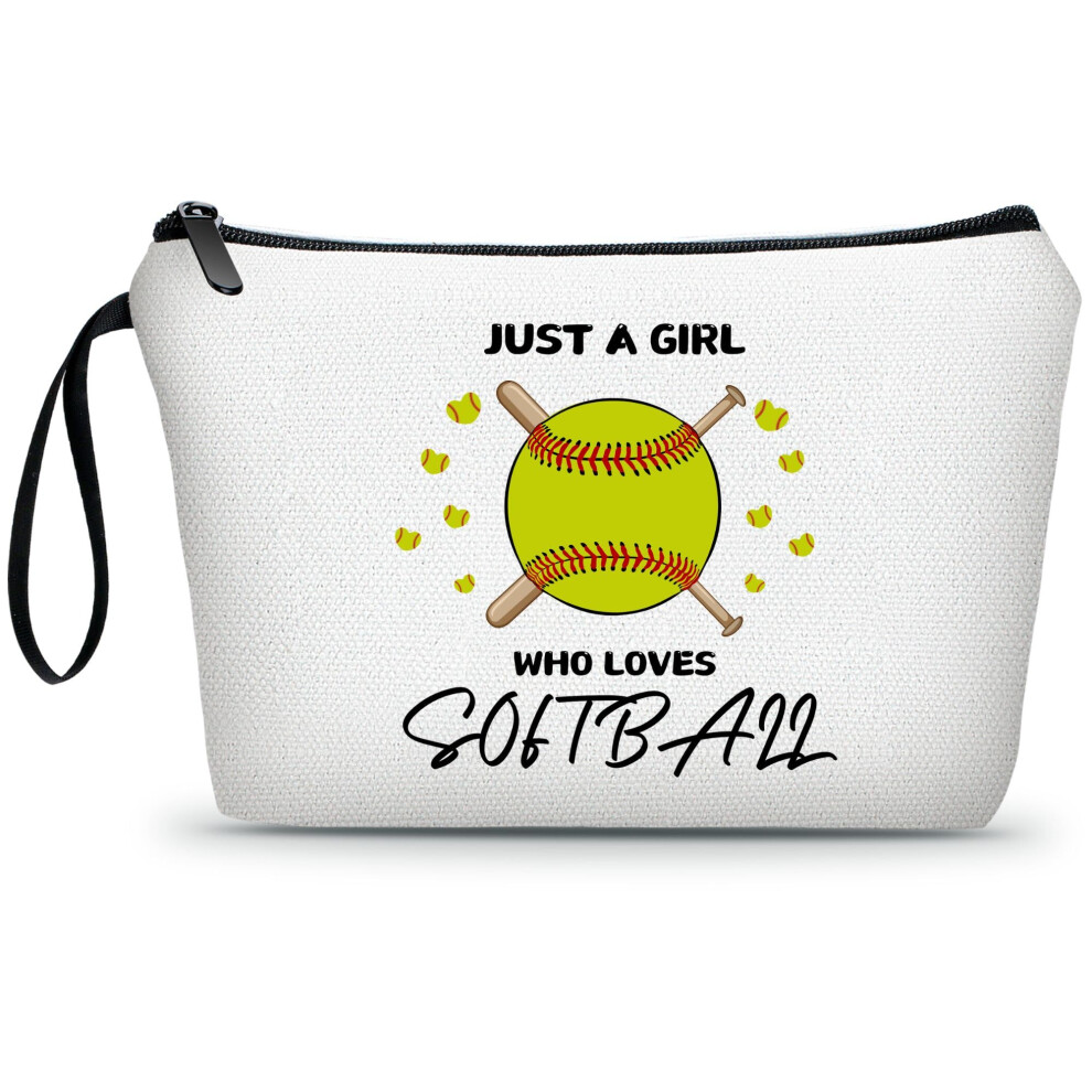 Ariosey Softball Accessories For Girls Graduation Gifts For Her Softball Party Favors Softball Cosmetic Bag Softball Gift Bags Birthday Gifts For Wome