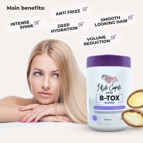 I Belli Capelli Ravenna Hår Botox Behandling för Blont Hår - Formaldehydfri 2
