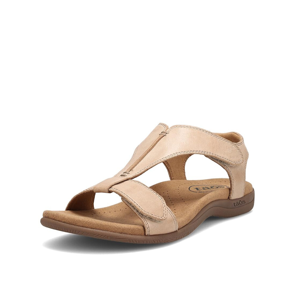 Taos The Show Premium Leather Women's Sandal - Experience Everyday Style Comfort Arch Support Cooling Gel Padding and an Adjustable Fit for Excepti