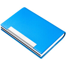 Padike Business Card Holder Business Card Case Professional PU Leather & Stainless Steel Multi Card Case Business Card Holder Wallet Credit card ID C