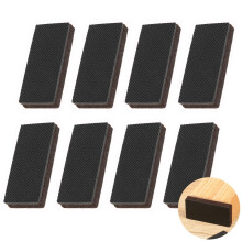 Rectangle Non Slip Furniture Pads 8 Pieces 1x2 inch Anti Slip Rubber Furniture Pads Furniture Grippers for Hardwood Floors Rubber Furniture Feet