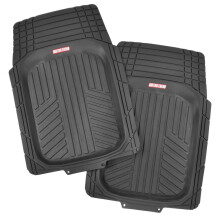 Motor Trend Flextough Plus-2 Piece Front Car Floor Mats- Svart konturfoder-djup matrtt tunga gummibolgmattor fr bil SUV-lastbil & Van-alla vde