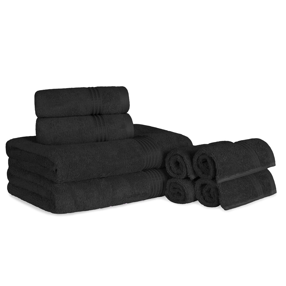 Ensemble de serviettes de bain en coton égyptien de qualité supérieure, 8 pièces, assorties, pour la maison, la salle de bain, les invités, les e