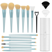 Makeup b?rster 20 stk Makeup b?rste s?t med foundation ?jenbryn Blending Concealer Blush ?jenskygge Contour Lash Powder Brush Rejse Make Up Brush