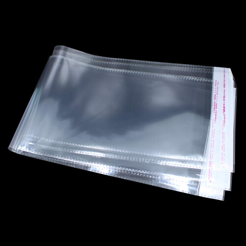 PABCK 100 Pezzi (Dimensione 4.13x21.6 pollici) Sacchetti Trasparenti Autoadesivi per Parrucche 2
