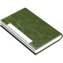 Padike Business Card Holder Business Card Case Professional PU Leather & Stainless Steel Multi Card Case Business Card Holder Wallet Credit Card ID C