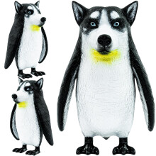 Randimals Animal Figurine Toy - Penguin & Husky Dog Hybrid Realistic Animal Toys - Unik blandning av Safari Toys & Farm Animals Small Figurines -