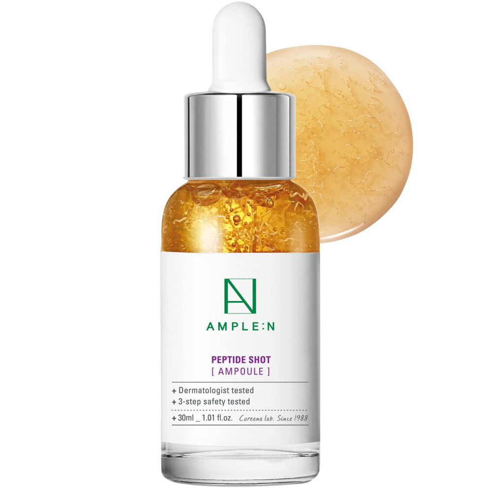 University Games Cor?Ana Ample:n Peptide Shot Serum - Anti-Aging Face Serum With Peptide Threads To Minimize Wrinkles And Improve Firmness - Peptide Serum To Lift Sagg