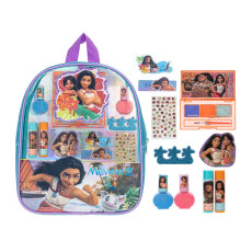 Townley Girl Disney Moana 2 Makeup Filled Backpack Set Including Lip Balm Nail Polish Nail File Hair Bows and Other Accessories Perfect for Part